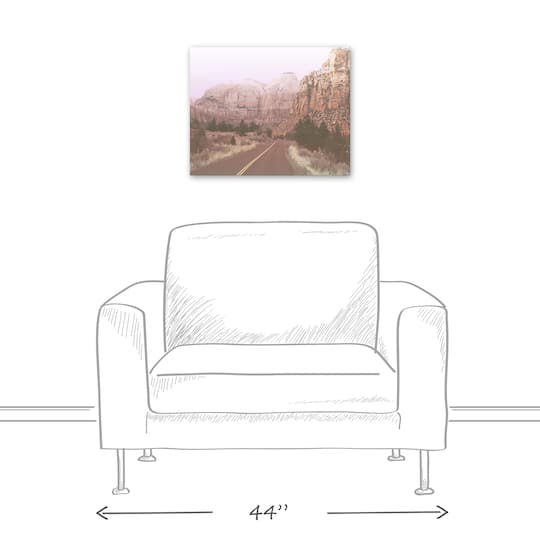 Blush Canyons 20" x 16" Canvas Wall Art